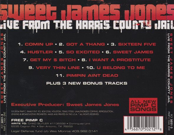 Sweet James Jones - Live From The Harris County Jail