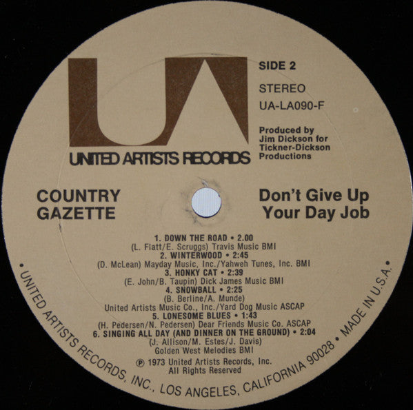 Country Gazette - Don't Give Up Your Day Job