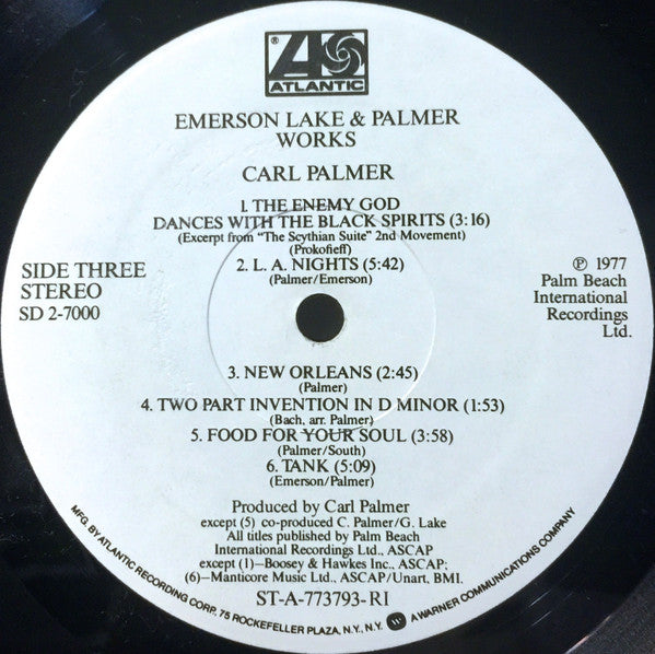 Emerson, Lake & Palmer - Works (Volume 1)