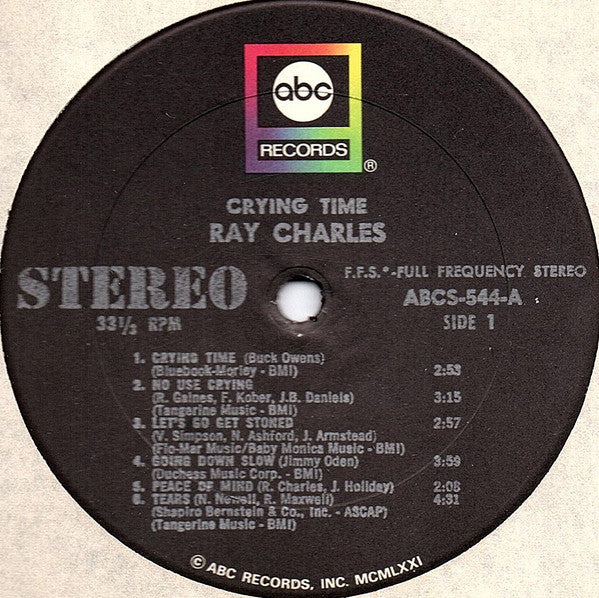 Ray Charles - Crying Time