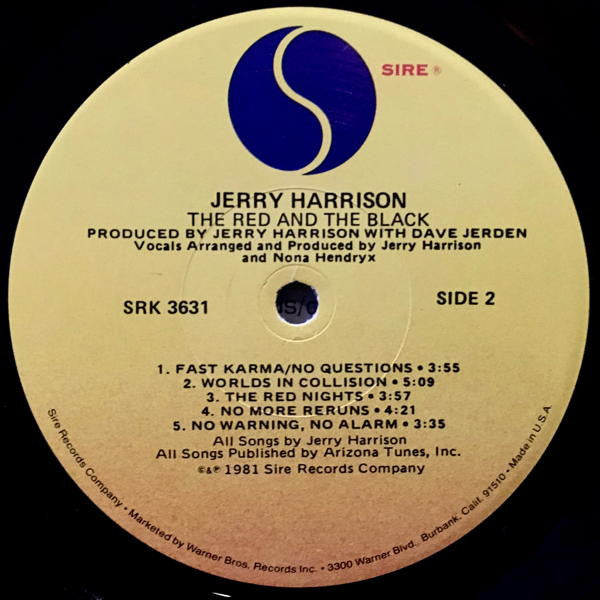 Jerry Harrison - The Red And The Black