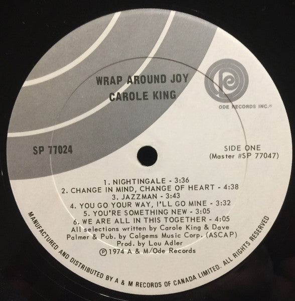 Carole King - Wrap Around Joy