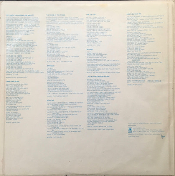 The Human League - Dare