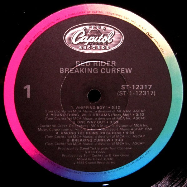 Red Rider - Breaking Curfew