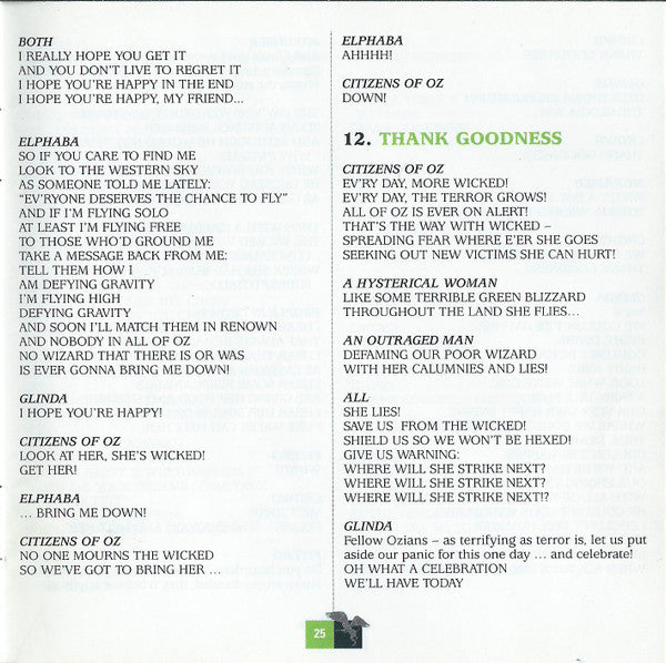 Stephen Schwartz - Wicked (Original Broadway Cast Recording)