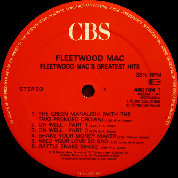 Fleetwood Mac - Fleetwood Mac's Greatest Hits