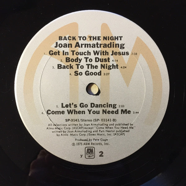 Joan Armatrading - Back To The Night