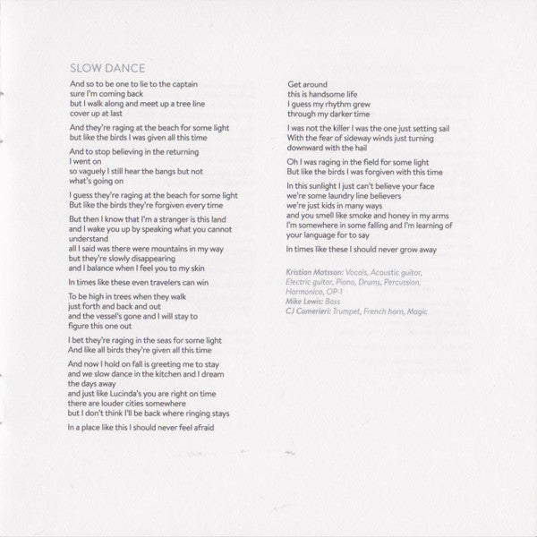 The Tallest Man On Earth - Dark Bird Is Home