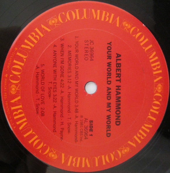 Albert Hammond - Your World And My World