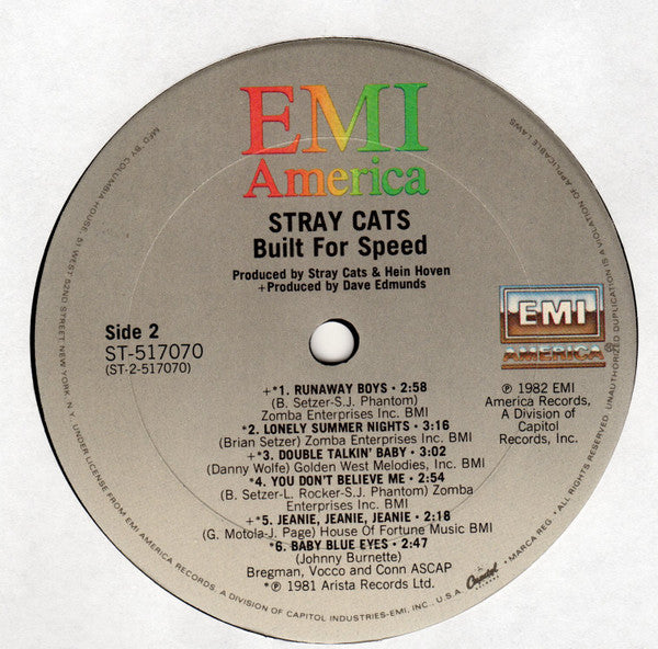 Stray Cats - Built For Speed