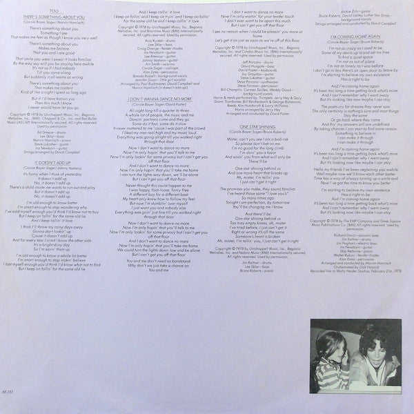 Carole Bayer Sager - ...Too