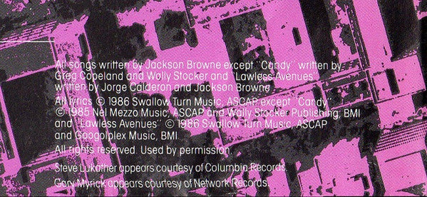 Jackson Browne - Lives In The Balance