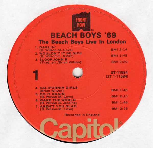 The Beach Boys - Beach Boys '69: The Beach Boys Live In London