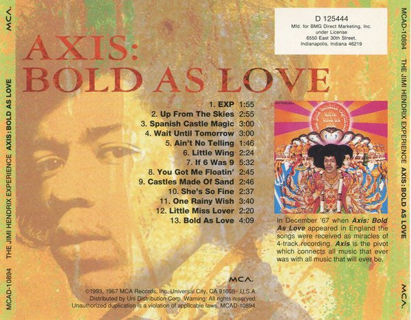 The Jimi Hendrix Experience - Axis: Bold As Love