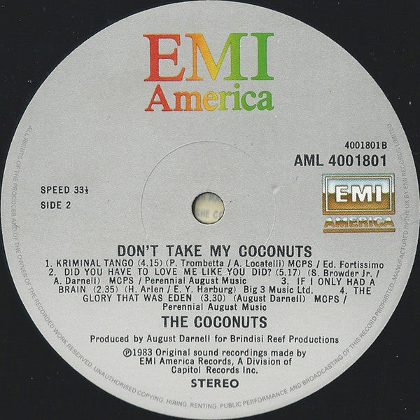 The Coconuts - Don't Take My Coconuts