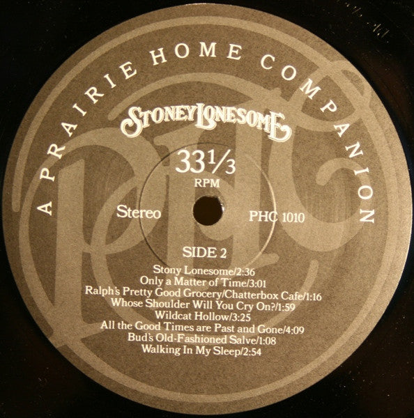 Stoney Lonesome - A Prairie Home Companion Presents Stoney Lonesome