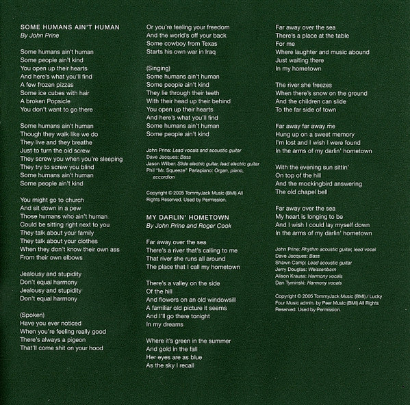 John Prine - Fair & Square