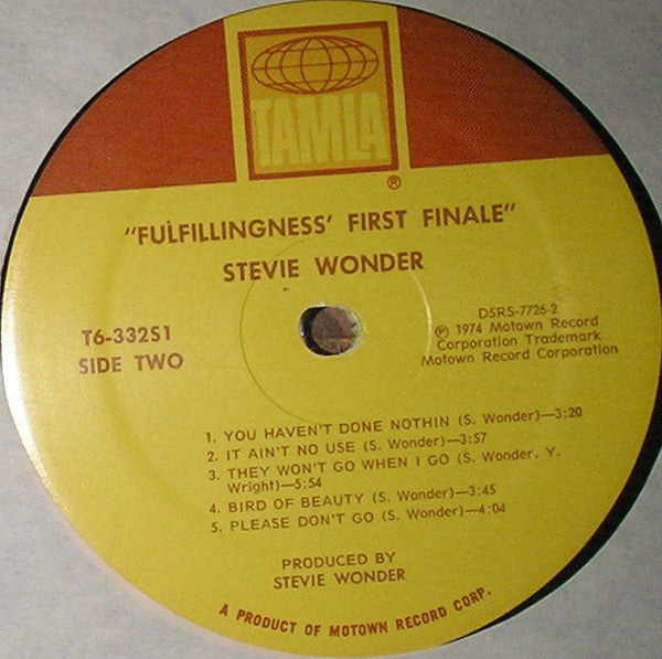 Stevie Wonder - Fulfillingness' First Finale