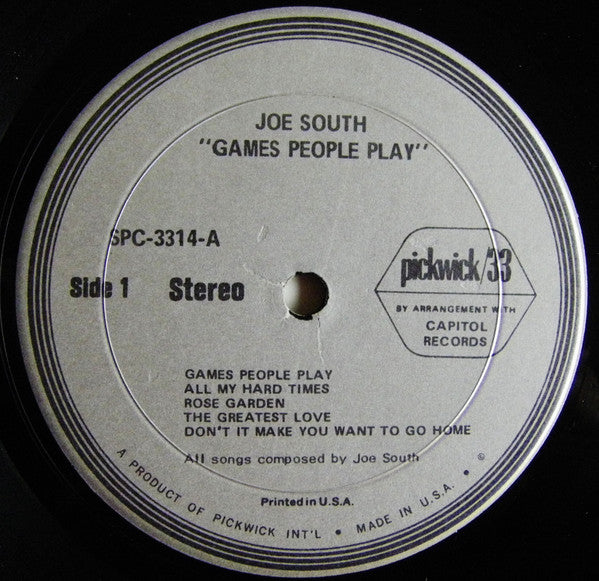 Joe South - Games People Play