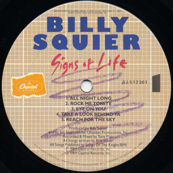 Billy Squier - Signs Of Life