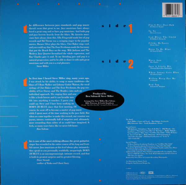 Steve Miller - Born 2B Blue