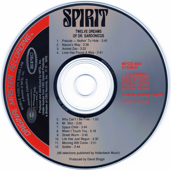 Spirit (8) - Twelve Dreams Of Dr. Sardonicus
