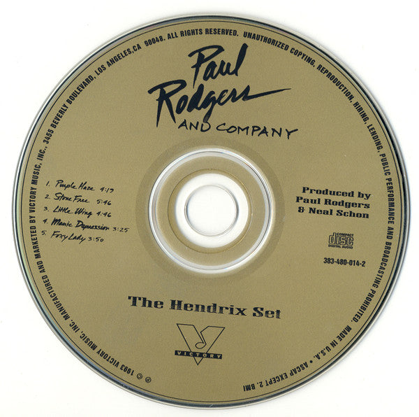 Paul Rodgers And Company - The Hendrix Set