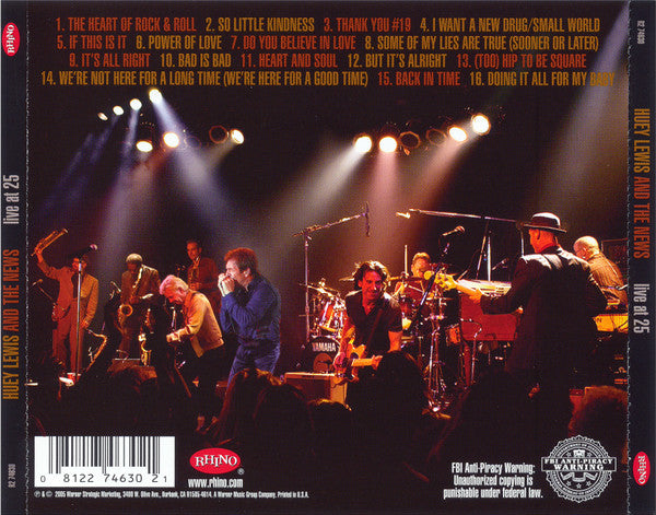 Huey Lewis & The News - Live At 25