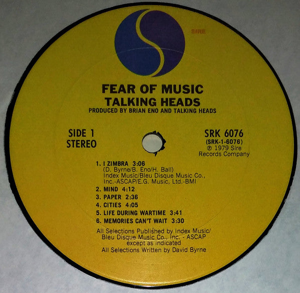 Talking Heads - Fear Of Music