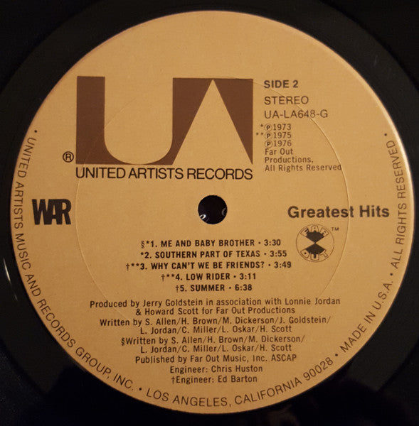 War - Greatest Hits