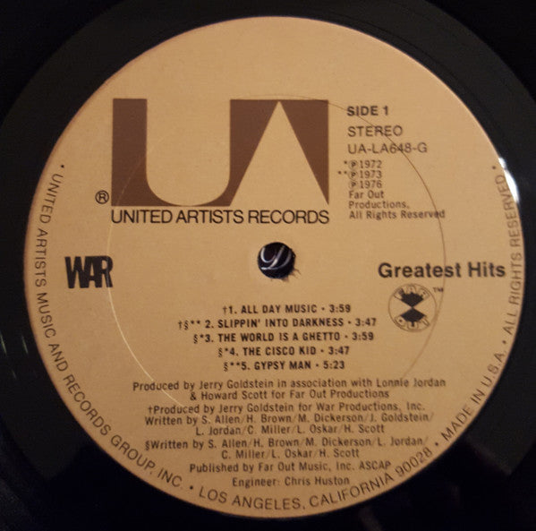 War - Greatest Hits