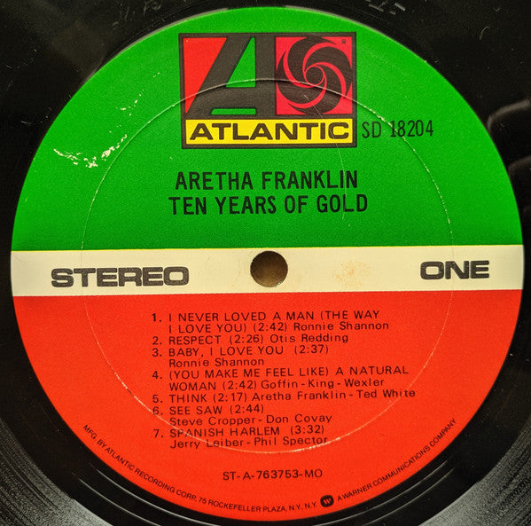 Aretha Franklin - Ten Years Of Gold