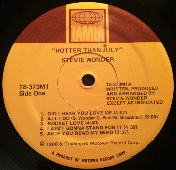 Stevie Wonder - Hotter Than July