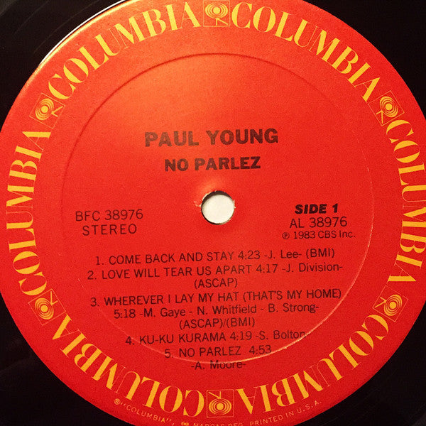 Paul Young - No Parlez
