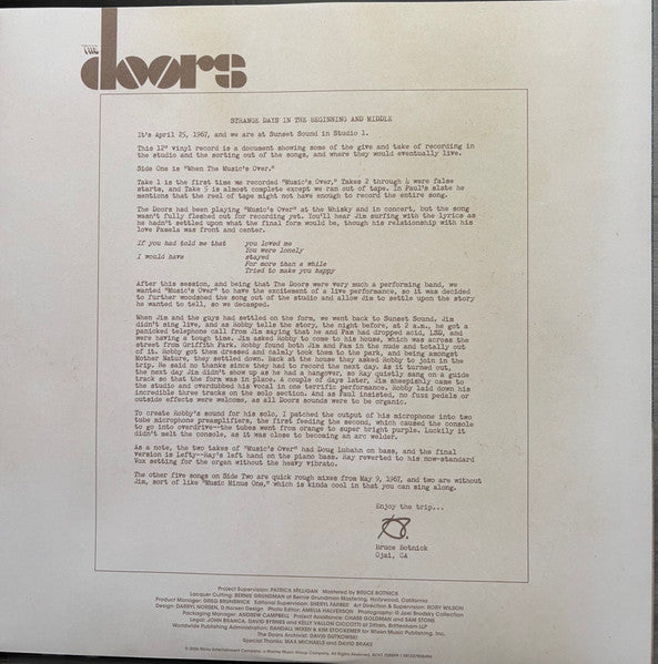 The Doors - Strange Days 1967: A Work In Progress, Part 2