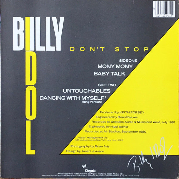 Billy Idol - Don't Stop