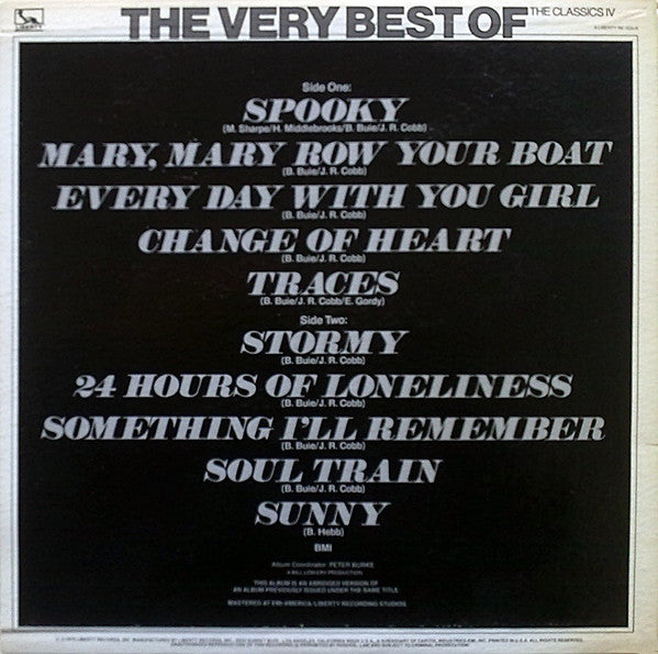 The Classics IV - The Very Best Of The Classics IV