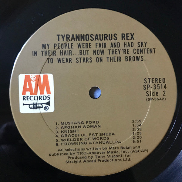 Tyrannosaurus Rex - (A Beginning) Prophets, Seers And Sages - The Angels Of All Ages / My People Were Fair And Had Sky In Their Hair... But Now They're Content To Wear Stars On Their Brows