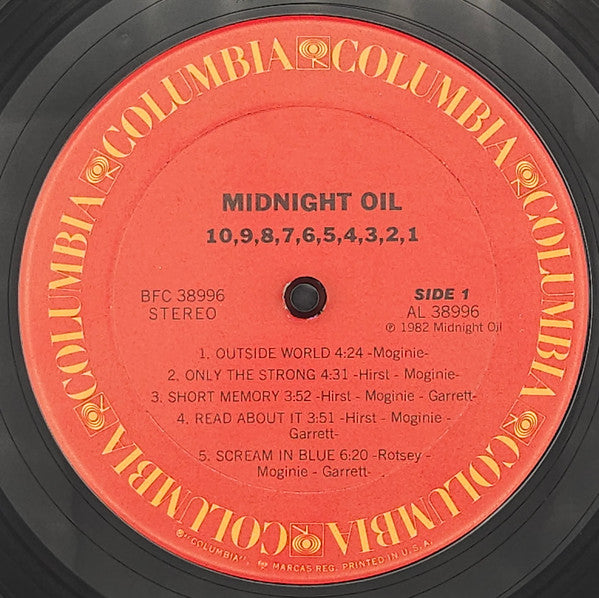 Midnight Oil - 10, 9, 8, 7, 6, 5, 4, 3, 2, 1