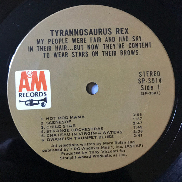 Tyrannosaurus Rex - (A Beginning) Prophets, Seers And Sages - The Angels Of All Ages / My People Were Fair And Had Sky In Their Hair... But Now They're Content To Wear Stars On Their Brows