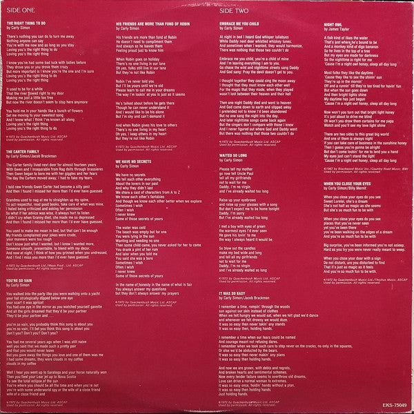 Carly Simon - No Secrets