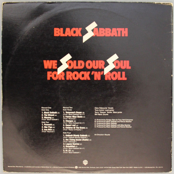 Black Sabbath - We Sold Our Soul For Rock 'N' Roll