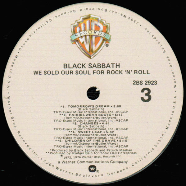 Black Sabbath - We Sold Our Soul For Rock 'N' Roll
