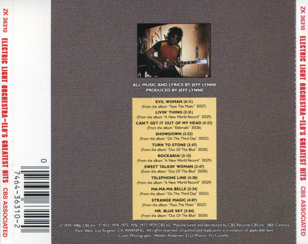 Electric Light Orchestra - ELO's Greatest Hits