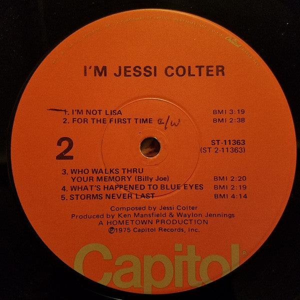 Jessi Colter - I'm Jessi Colter