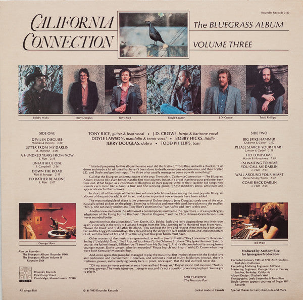 Bluegrass Album Band - California Connection - The Bluegrass Album Vol. Three