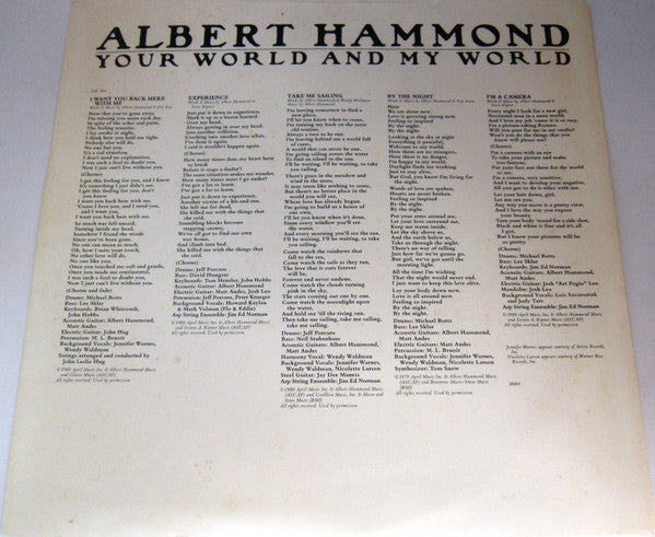 Albert Hammond - Your World And My World