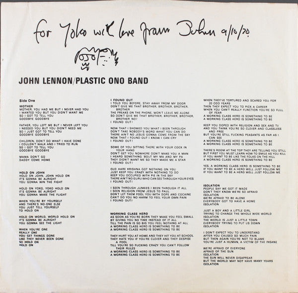 John Lennon - John Lennon / Plastic Ono Band