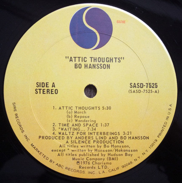 Bo Hansson - Attic Thoughts