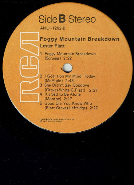Lester Flatt - Foggy Mountain Breakdown
